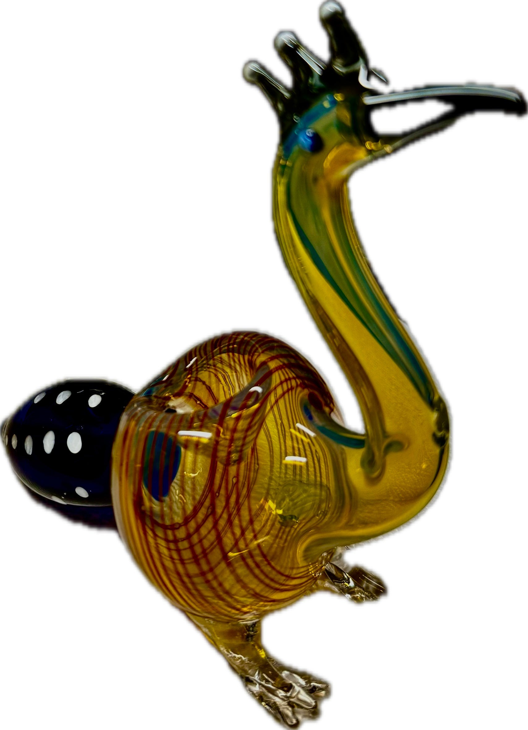 Ripkitty 5” Peacock Dry Herb Hand Pipe
