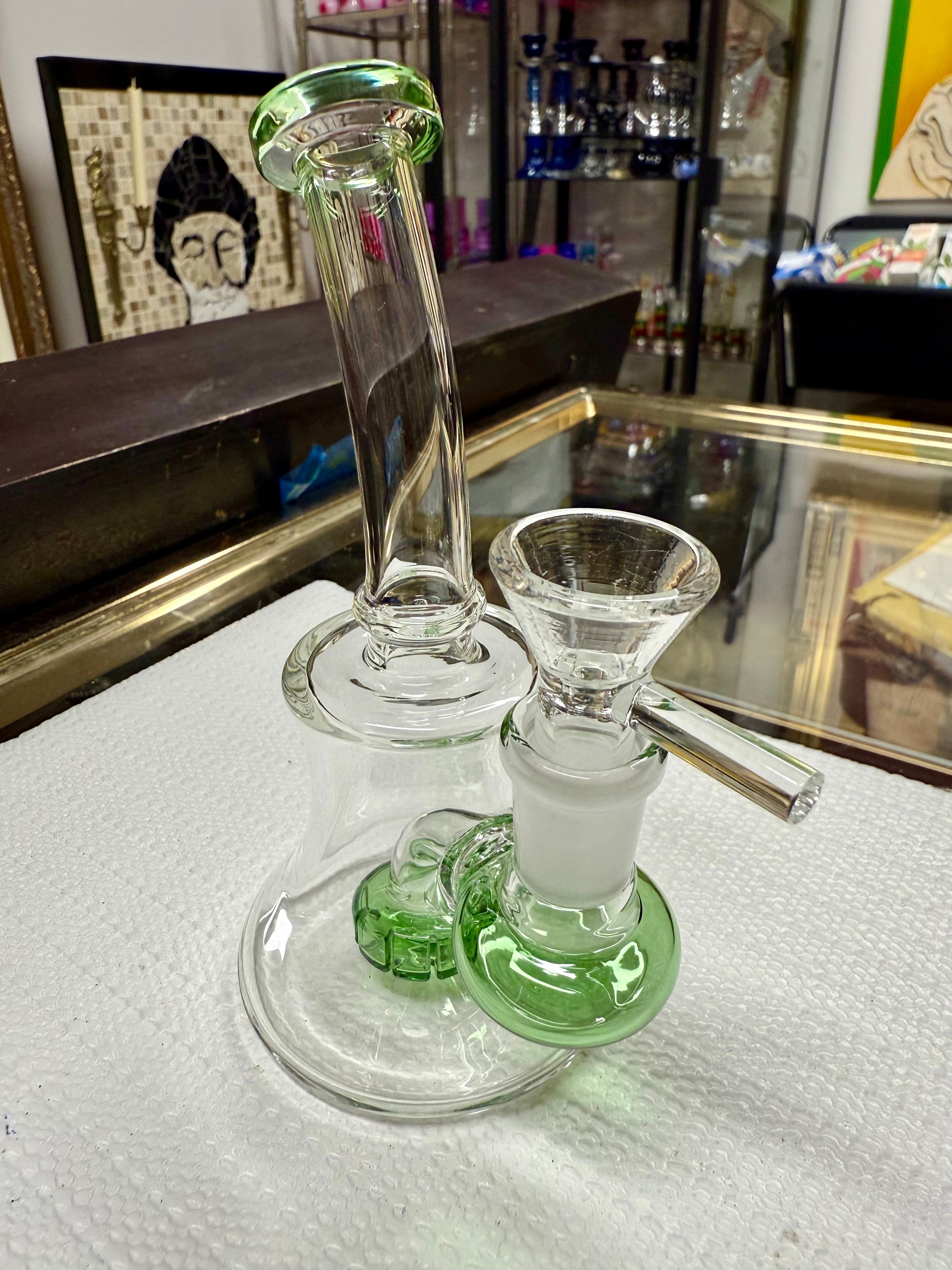 Ripkitty 7” Conical Bong Color Shower with 14mm Male Bowl