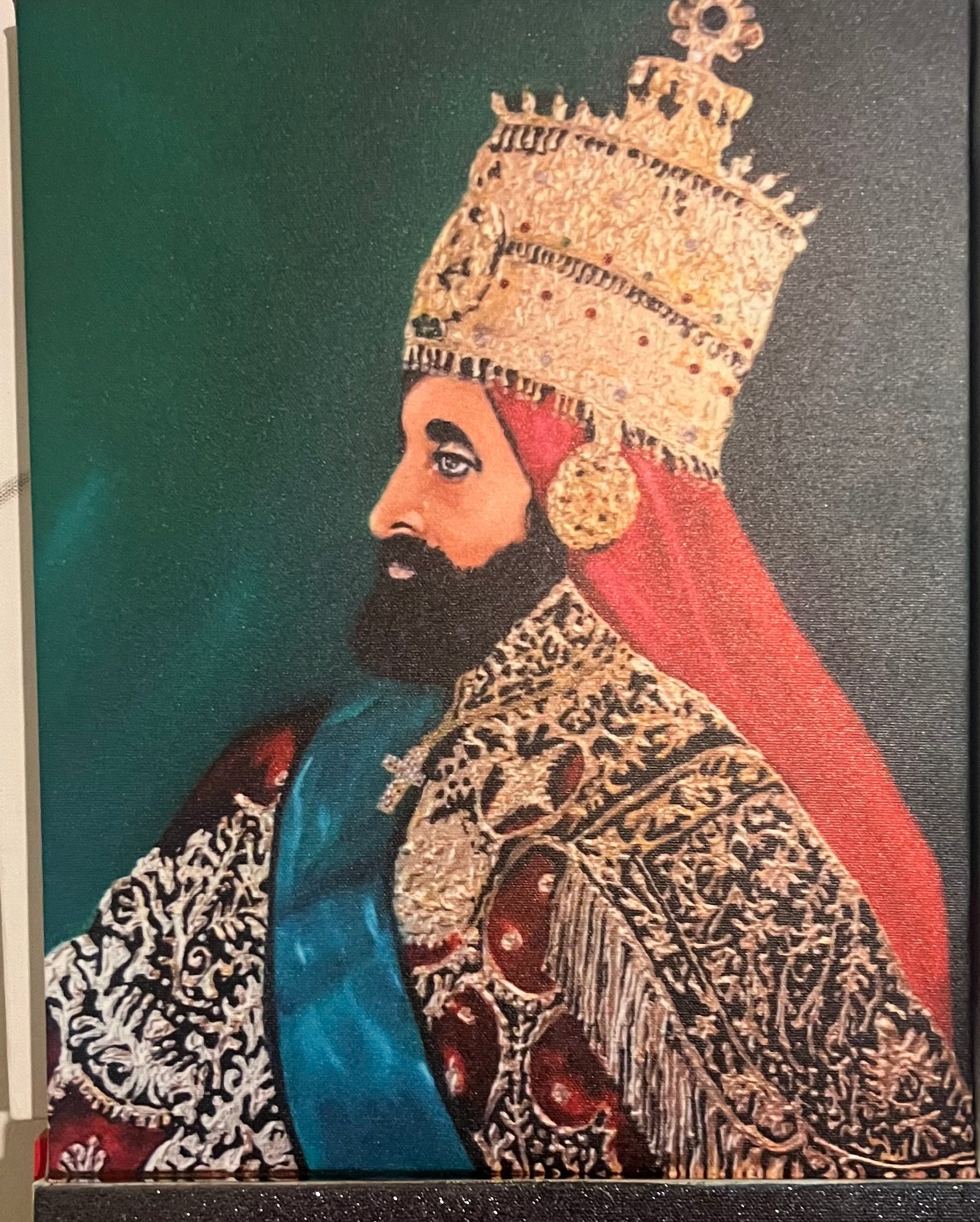14x11 Ripkitty x Fawaz “Coronation Crown of Emperor Haile Selassie” Canvas Art Print