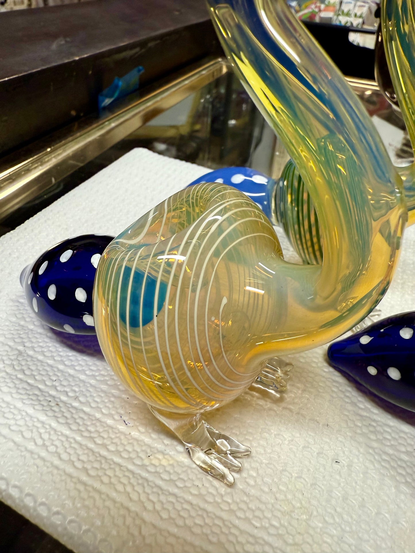 Ripkitty 5” Peacock Dry Herb Hand Pipe