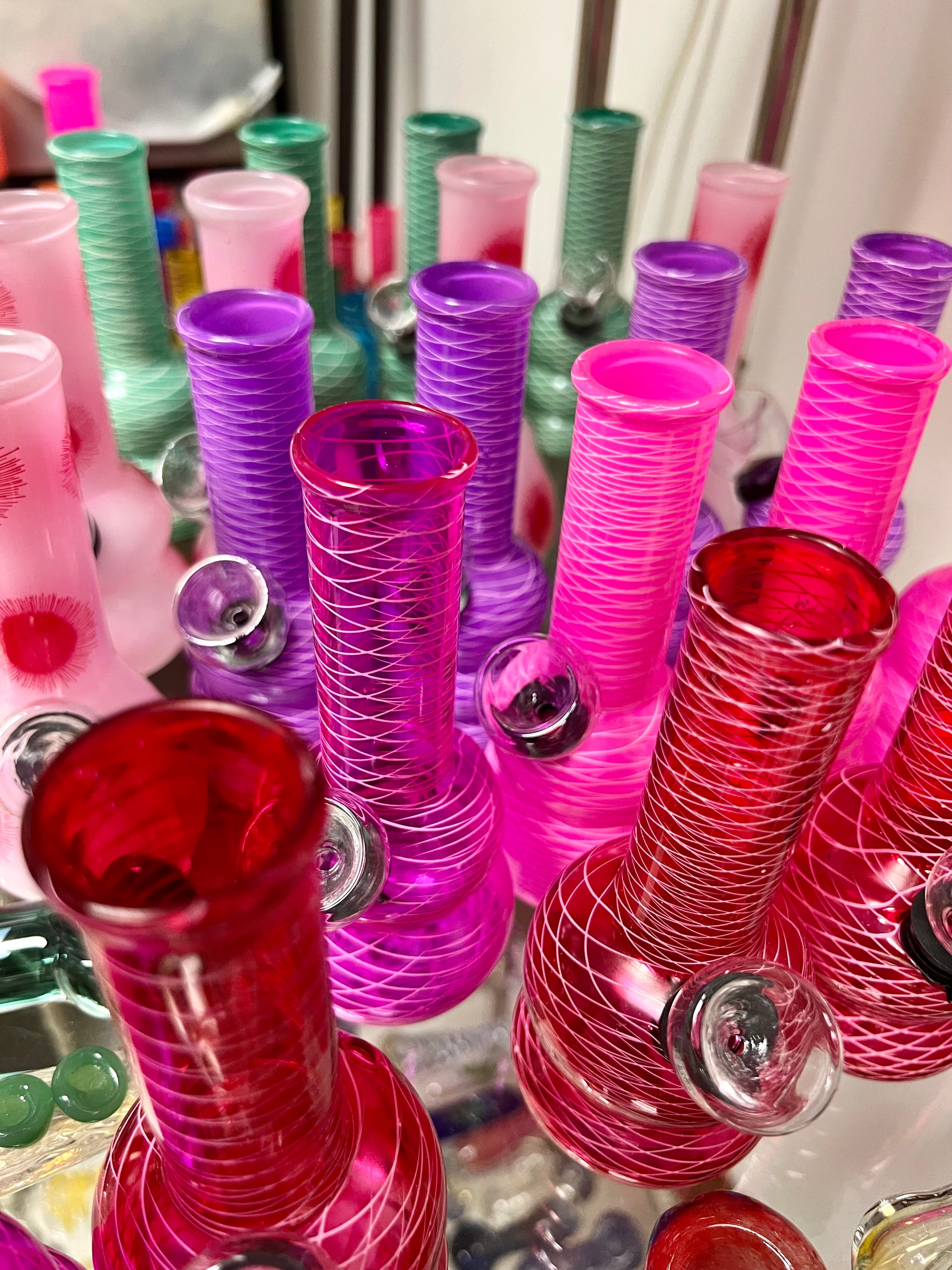 Ripkitty 5” Soft Glass Net Multi-Color Water Pipe Bong