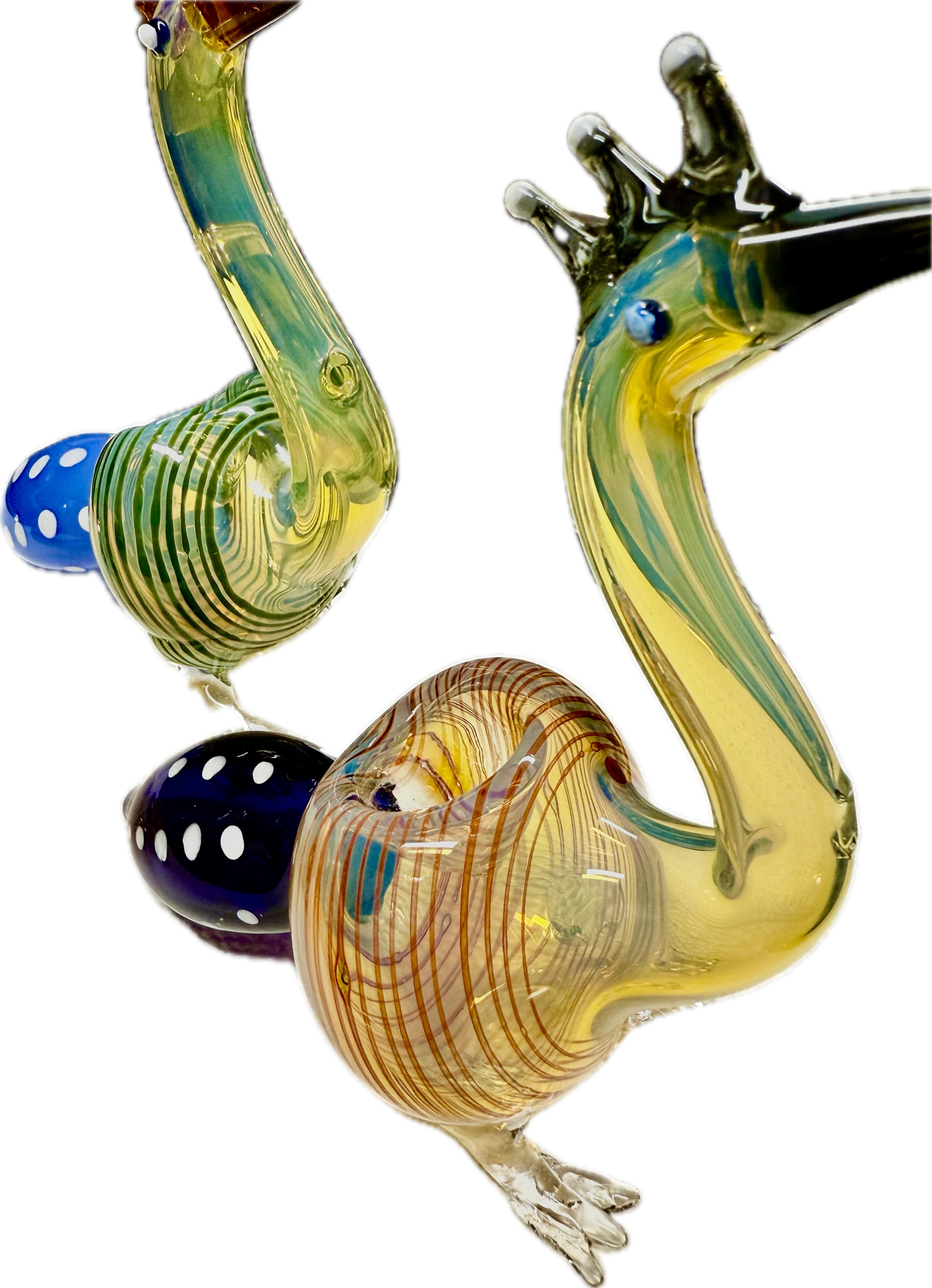 Ripkitty 5” Peacock Dry Herb Hand Pipe