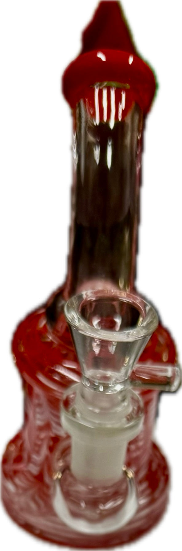 Ripkitty 5” Fancy Mini Bong with Rod Color and 14mm Male Bowl – Colors May Vary