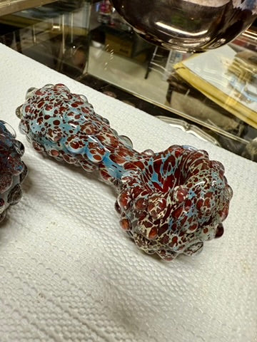 Ripkitty 5" Blue Spike Spoon Dry Herb Hand Pipe