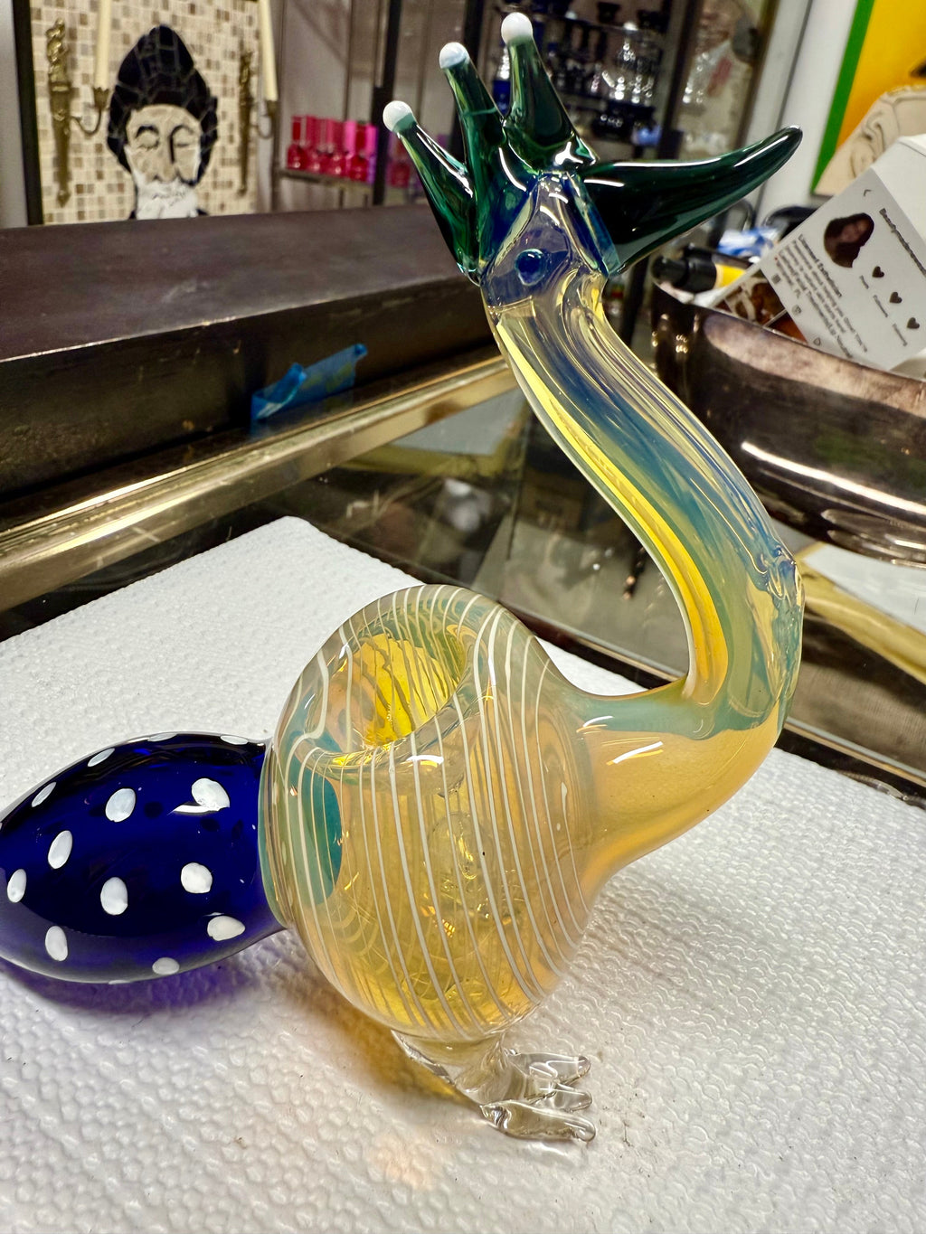 Ripkitty 5” Peacock Dry Herb Hand Pipe
