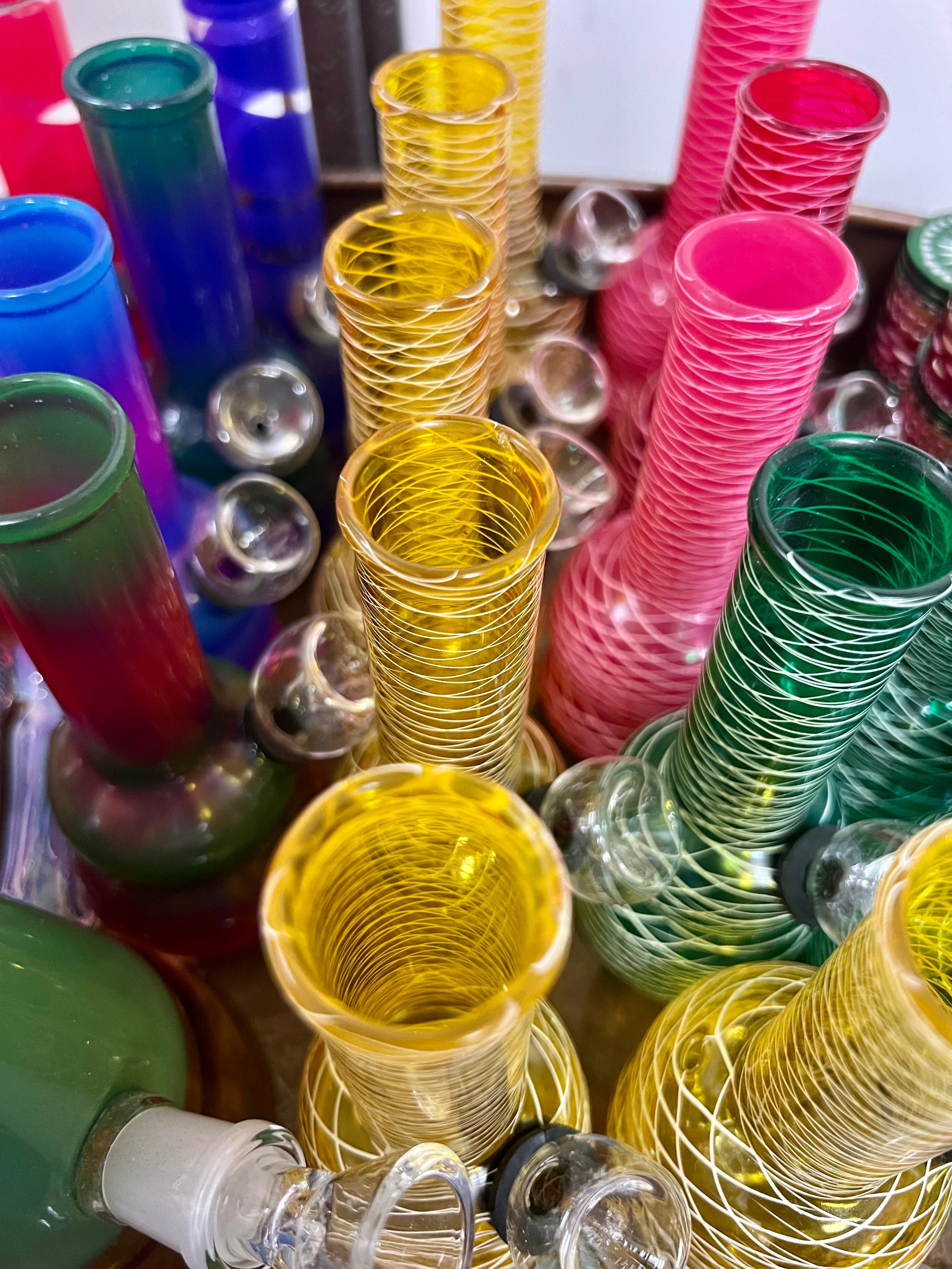 Ripkitty 5” Soft Glass Net Multi-Color Water Pipe Bong