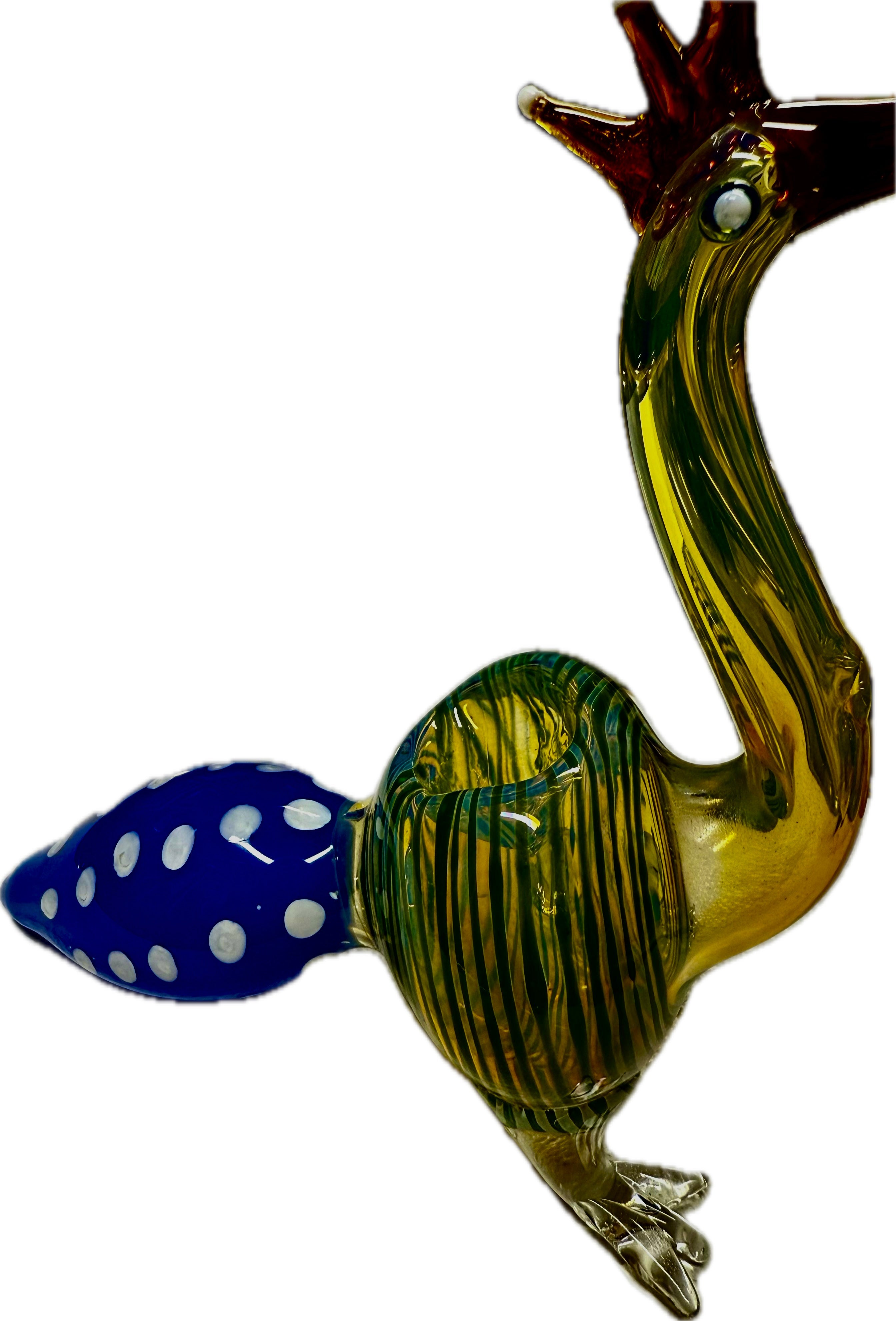 Ripkitty 5” Peacock Dry Herb Hand Pipe
