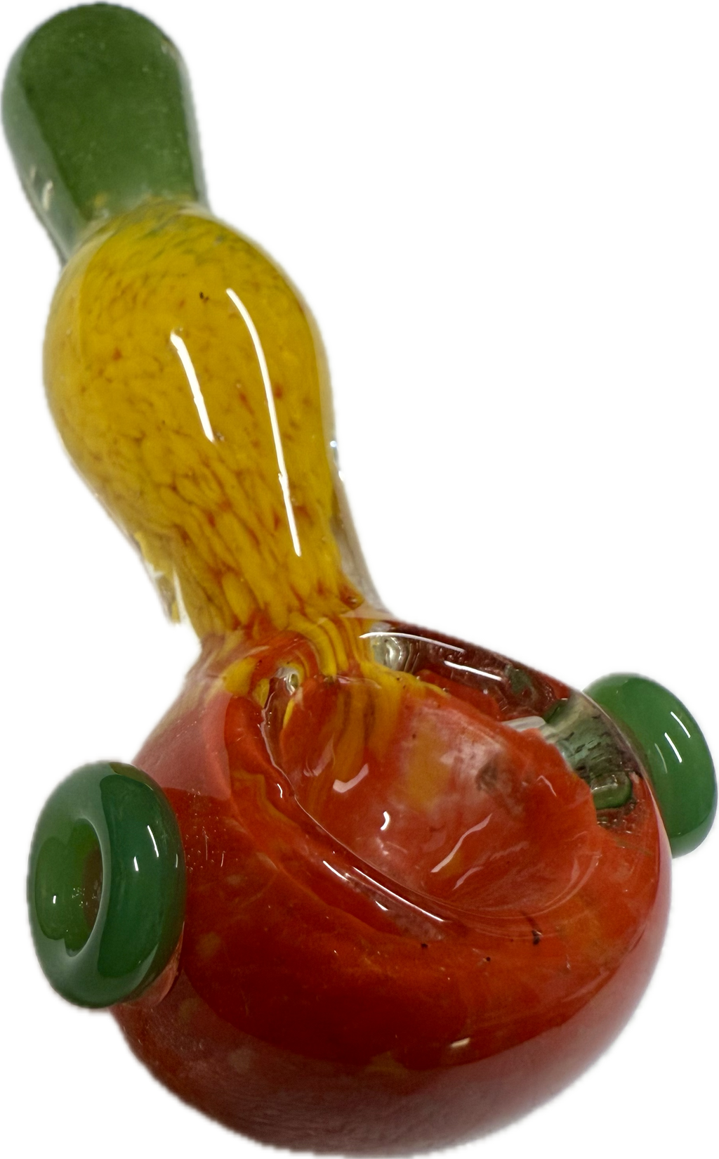 Ripkitty 3.5” Tobacco Dry Herb Hand Pipe Rasta Color Art Spoon