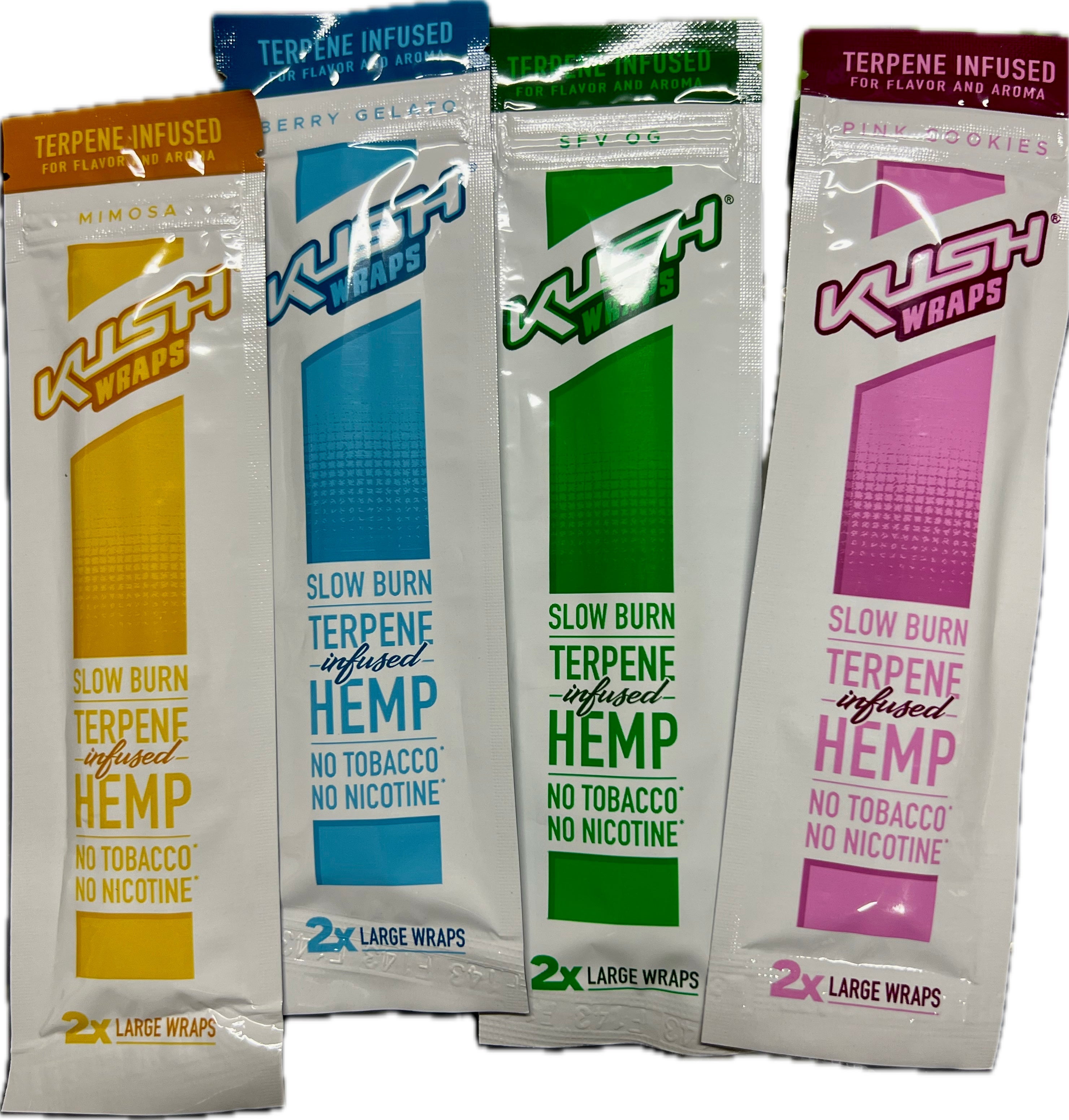 Kush Hemp Wraps (4 Count) Flavor Variety Bundle