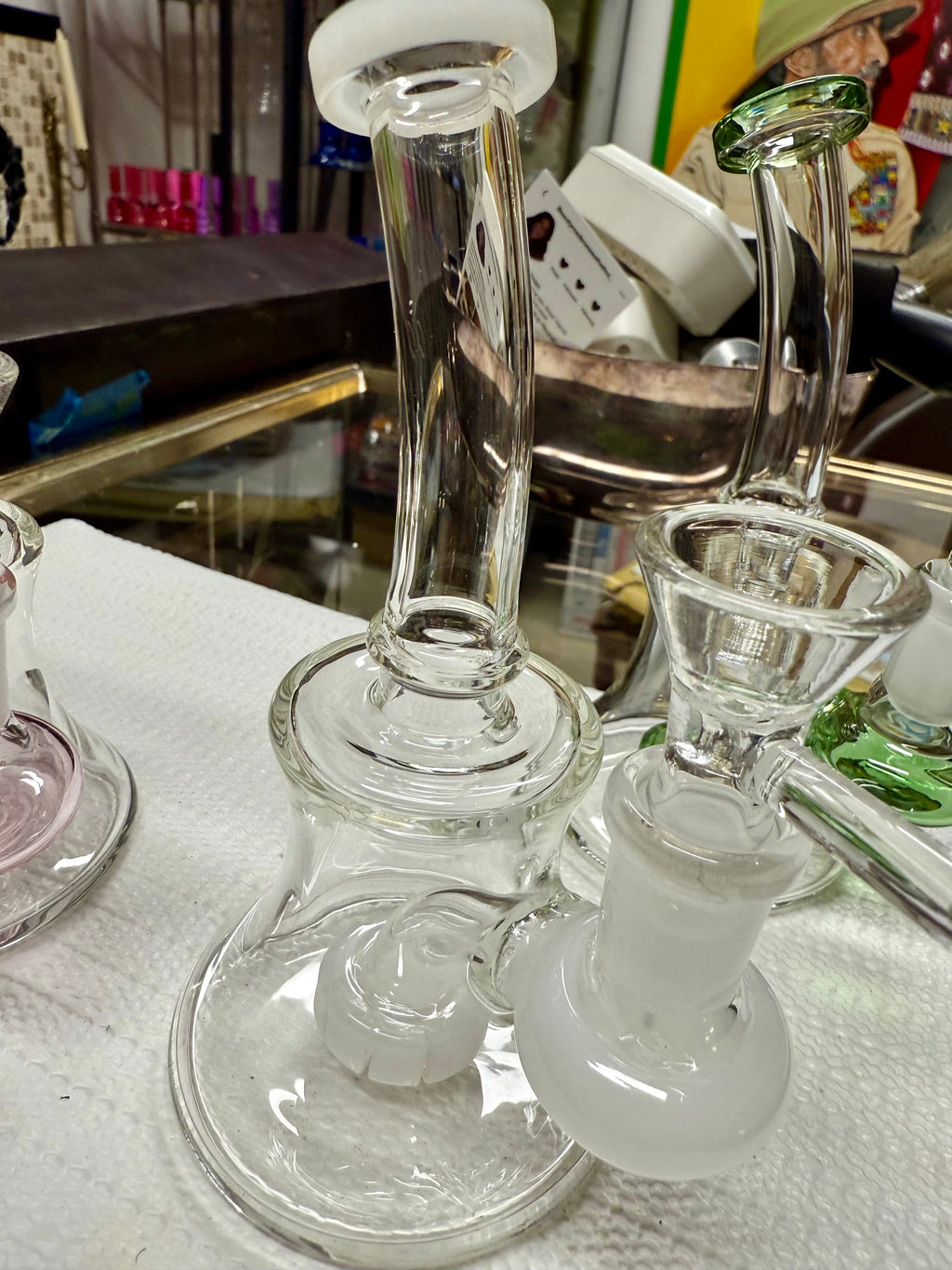 Ripkitty 7” Conical Bong Color Shower with 14mm Male Bowl