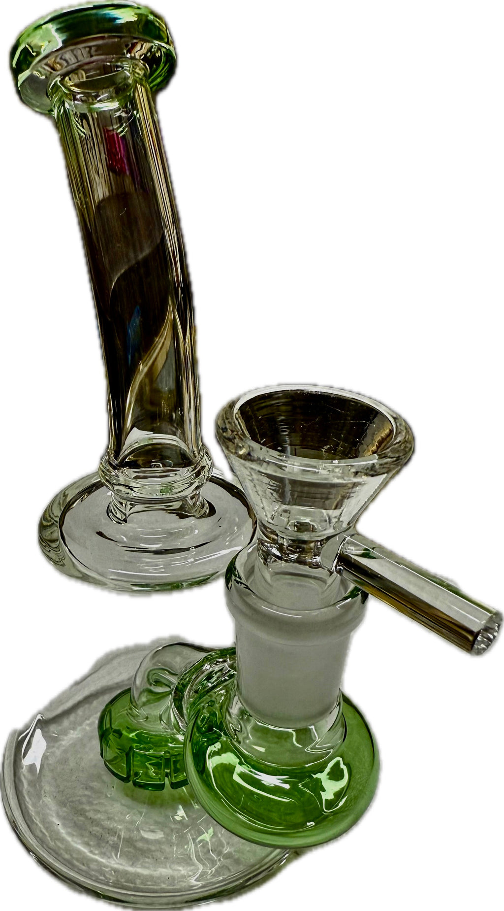Ripkitty 7” Conical Bong Color Shower with 14mm Male Bowl
