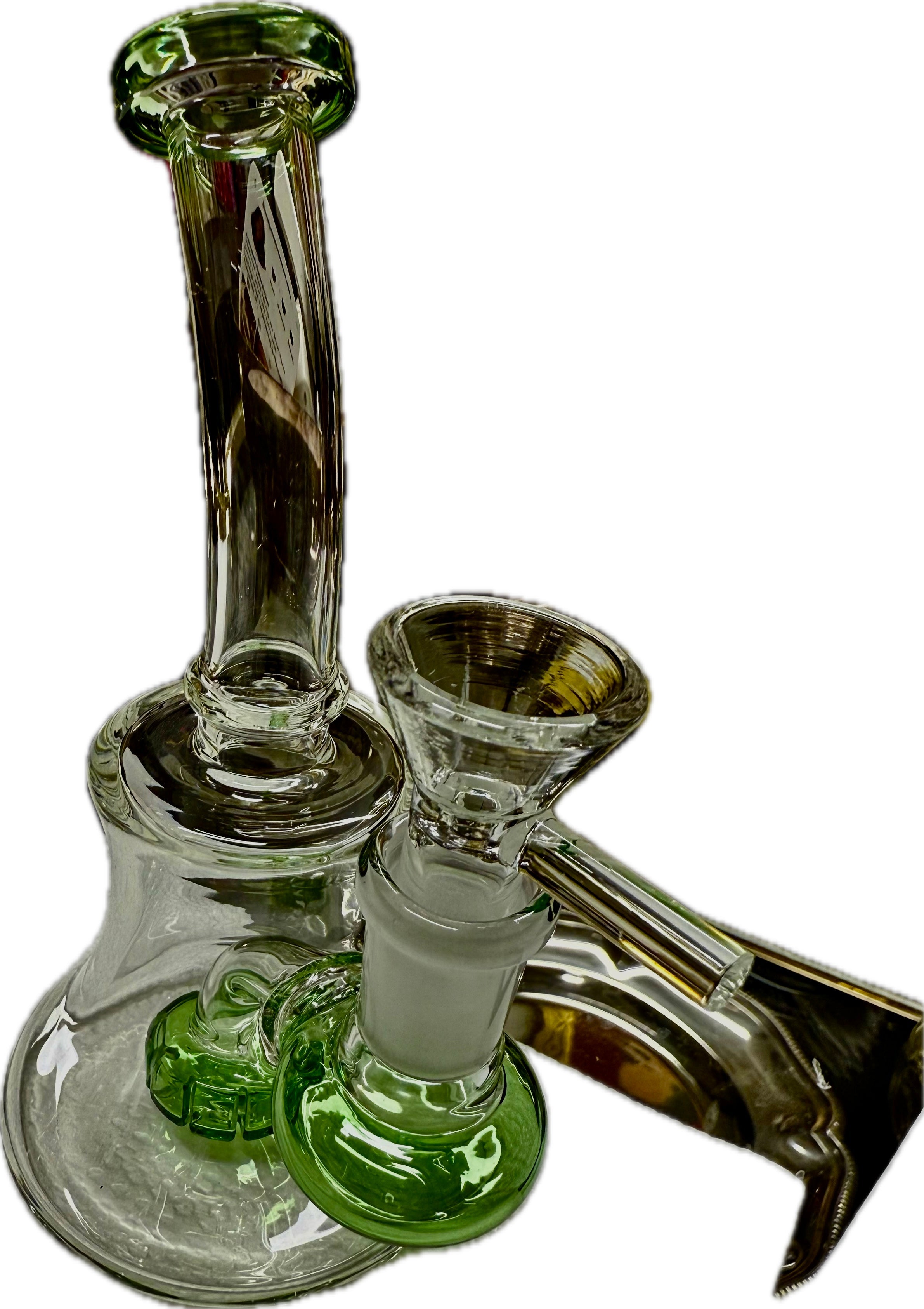 Ripkitty 7” Conical Bong Color Shower with 14mm Male Bowl