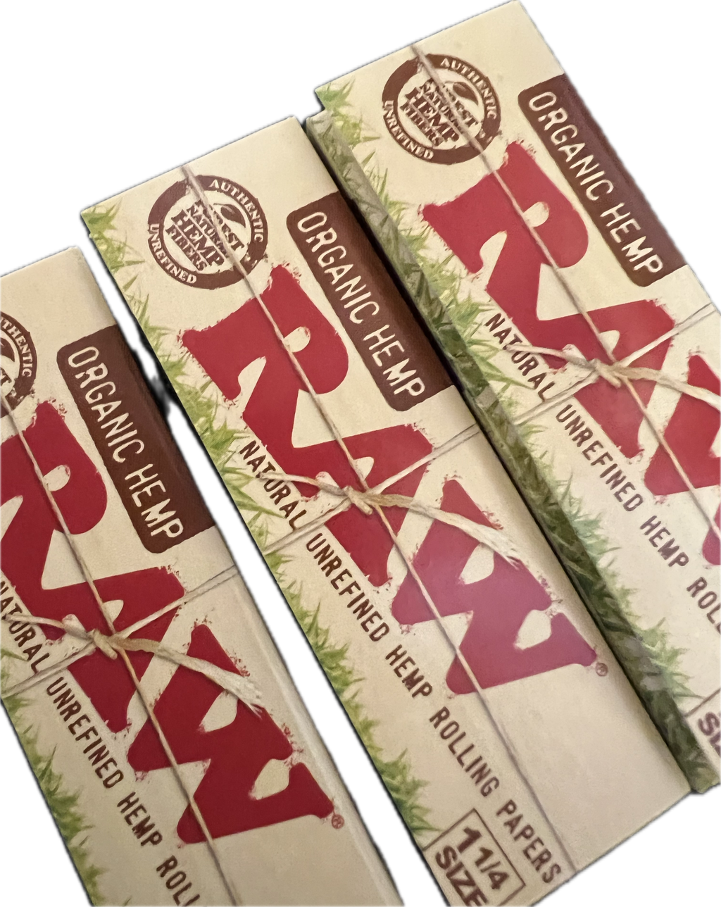 Raw Unrefined Classic 1.25 1 1/4 Size Cigarette Rolling Papers (3 Count)