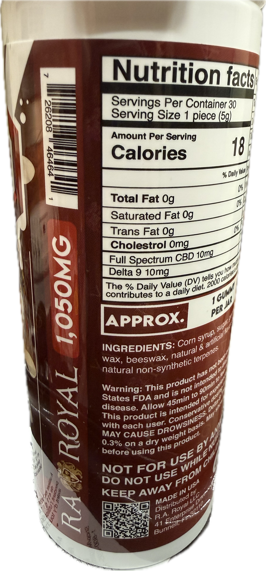 RA ROYAL - D9/THCP - GUMMIES - VARIOUS FLAVORS