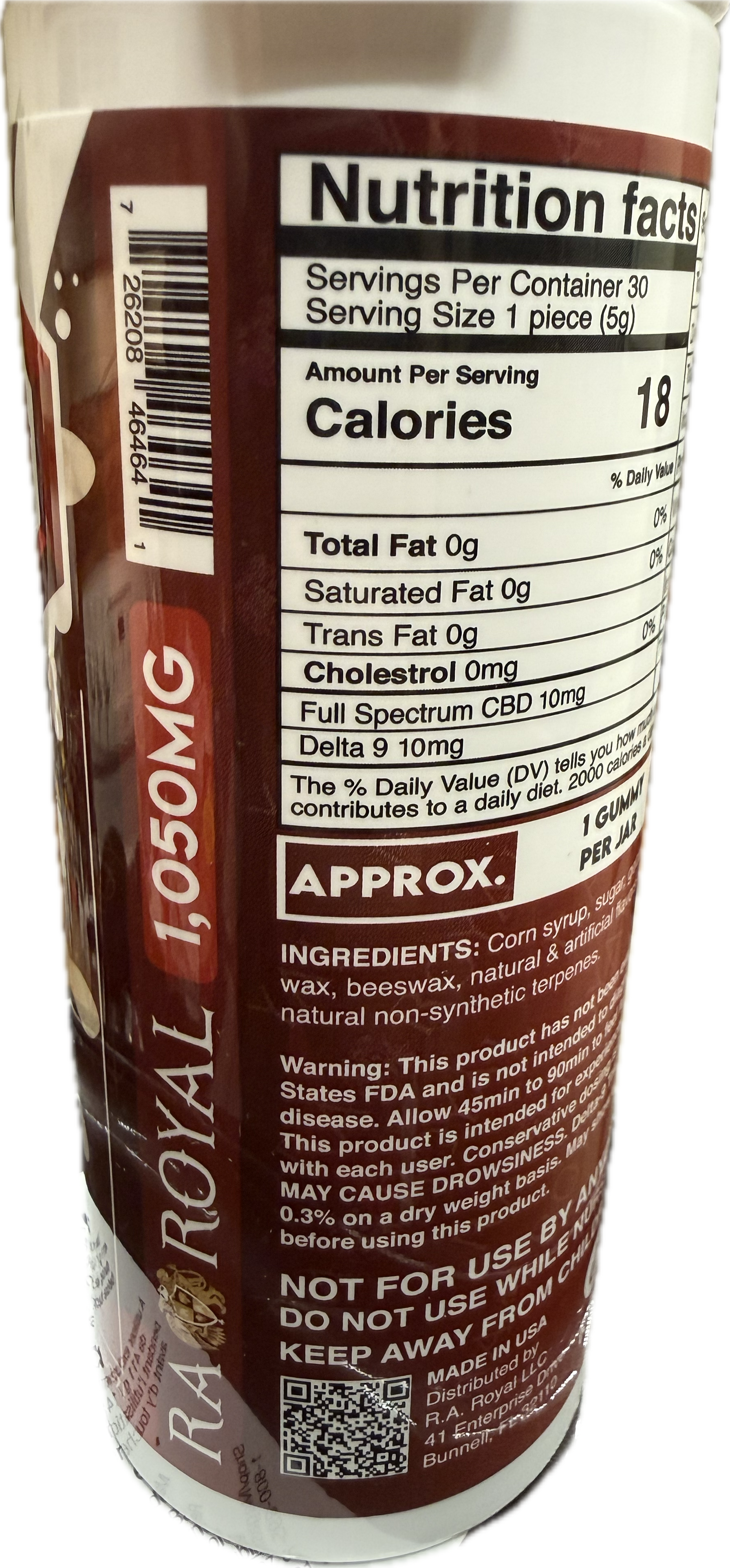 RA ROYAL - D9/THCP - GUMMIES - VARIOUS FLAVORS