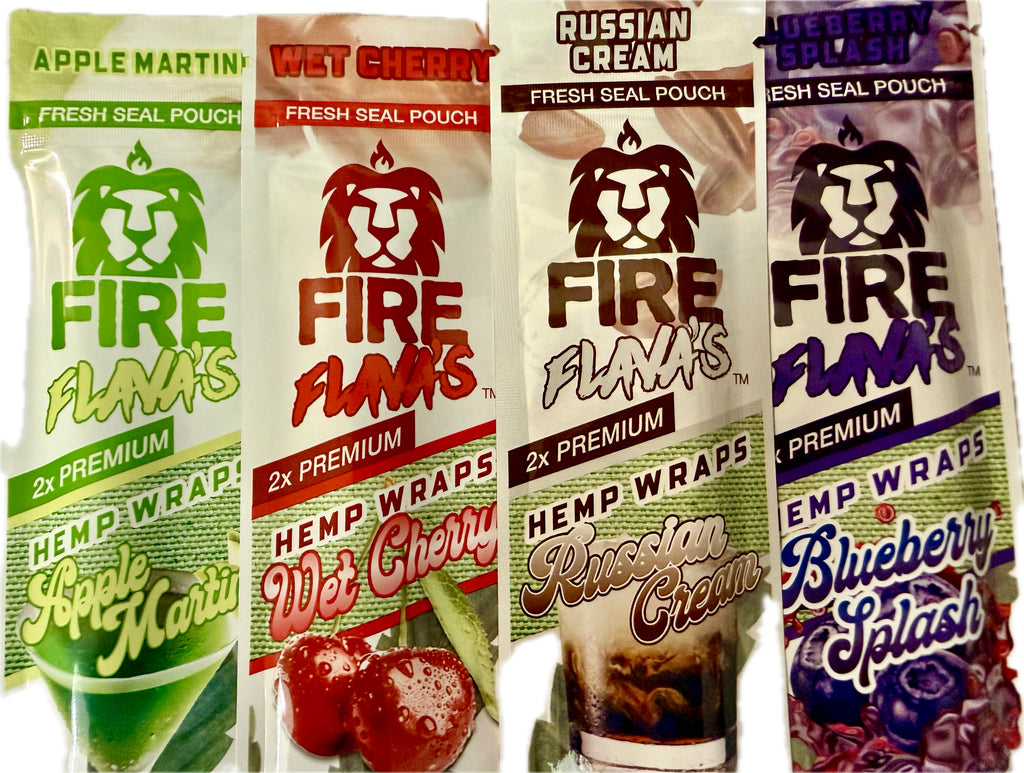 FIRE FLAVAS - Hemp Wraps Variety Pack (4 Count)