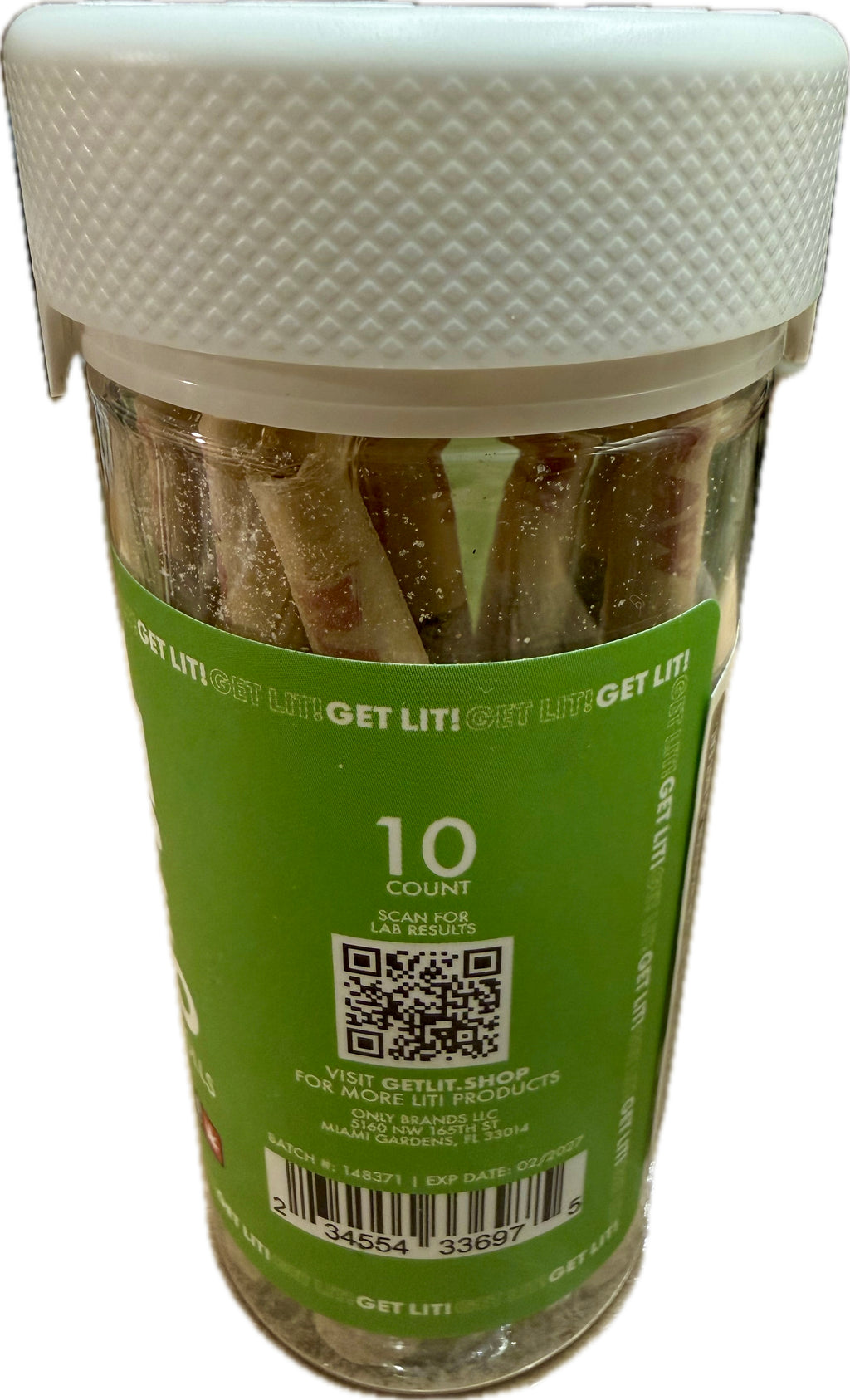 DIAMOND LIT! - THC LIQUID DIAMONDS - 2G PRE-ROLL - 10CT