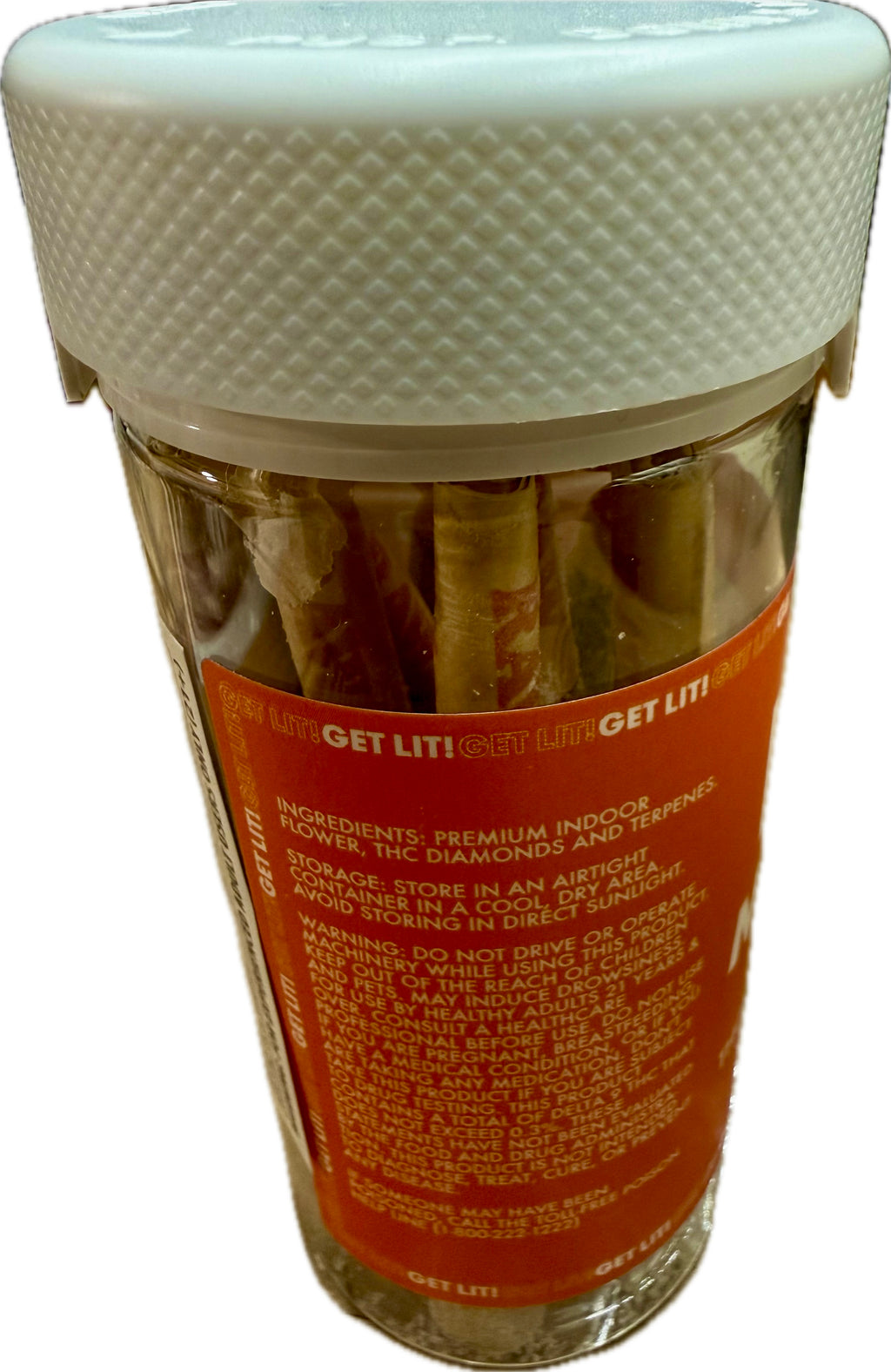 DIAMOND LIT! - THC LIQUID DIAMONDS - 2G PRE-ROLL - 10CT