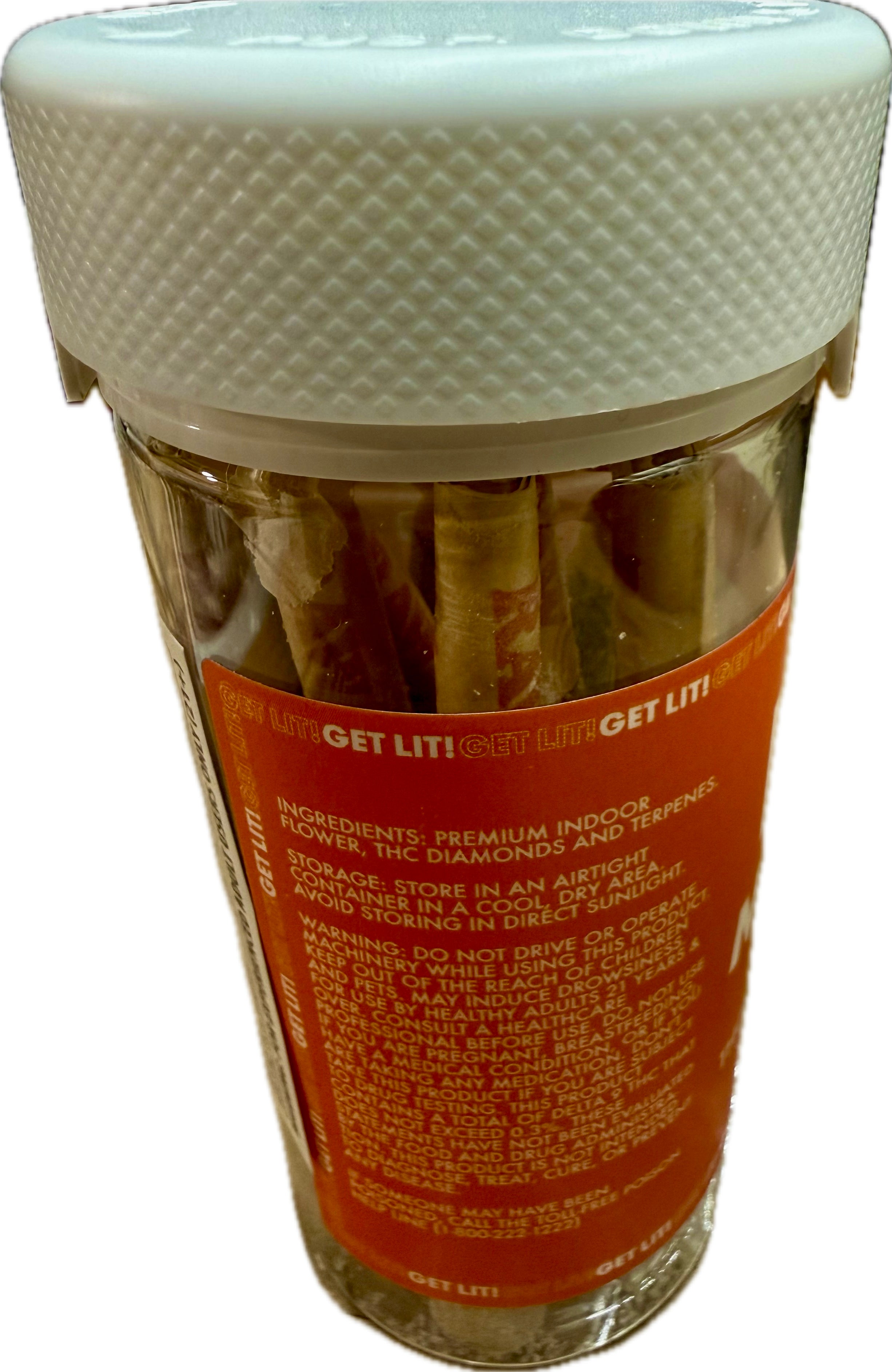 DIAMOND LIT! - THC LIQUID DIAMONDS - 2G PRE-ROLL - 10CT